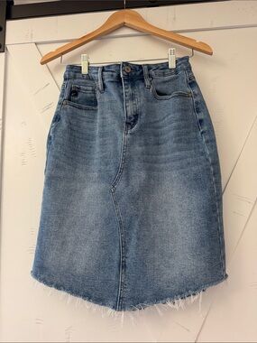 Maurice’s Light Blue Denim Skirt